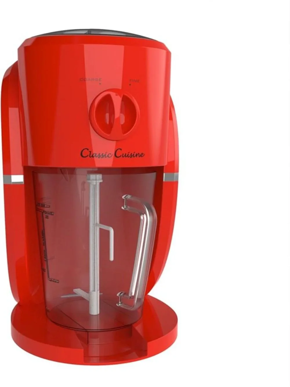 Classic Cuisine Frozen Drink Maker Ice Crusher & Slushie Machine Red